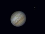 Júpiter,  12-7-07, 23:50 h. y satélite Ío