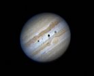 Júpiter, 20-8-2009 (20:42 TU) con doble tránsito
