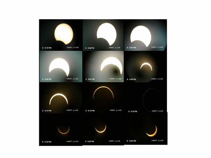 Mosaico del &quot;Eclipse Anular de Sol&quot;
