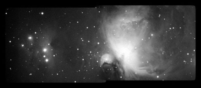 Mosaic M42 y  NGC 1977 (filtro UHC)
