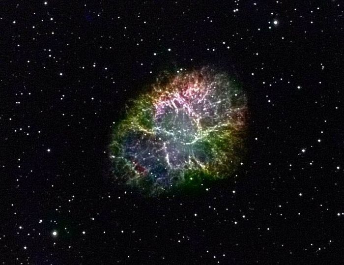 M 1 Crab Nebula Color