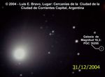 Cometa C/2004 Q2 (Machholz) cerca de Corrientes Capital