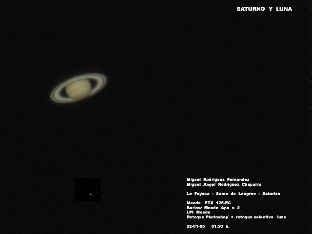 Saturno  y  lunA