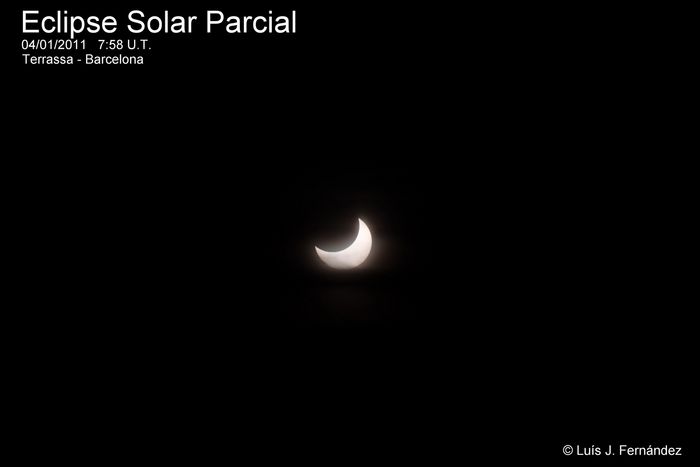 Eclipse parcial de sol  4/01/2011 